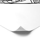 Kleur uw eigen slangen Mandala het kleuren Poster (Hoek)