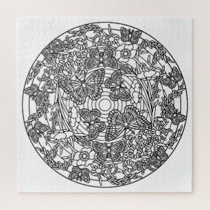 Kleur uw eigen tekenflesjes voor het ontwerp van h legpuzzel