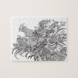 Kleur uw eigen traangonkanaal legpuzzel