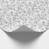 Kleur uw eigen tropische vis cadeaupapier (Hoek)