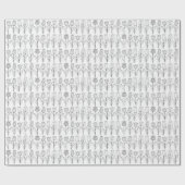 Kleur uw eigen Tulpenpatroon Cadeaupapier (Vlak)