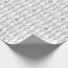 Kleur uw eigen Tulpenpatroon Cadeaupapier