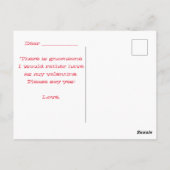 Kleur uw eigen valentijn voor kinderen (meisjesgno briefkaart (Achterkant)