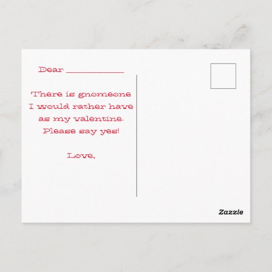 Kleur uw eigen valentijn voor kinderen (meisjesgno briefkaart (Achterkant)