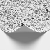 Kleur uw eigen Valentijnsdag Cadeaupapier (Hoek)