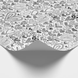 Kleur uw eigen Valentijnsdag Cadeaupapier