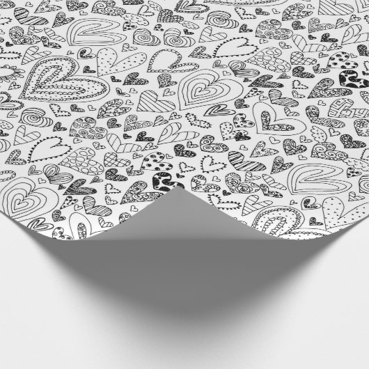 Kleur uw eigen Valentijnsdag Cadeaupapier (Hoek)