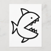 Kleur-Uw-Eigen Vis met het Briefkaart van de Tande (Voorkant)