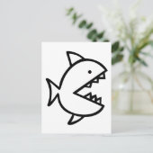 Kleur-Uw-Eigen Vis met het Briefkaart van de Tande (Staand voorkant)