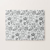 Kleur uw eigen vlinders zwart-wit legpuzzel (Horizontaal)