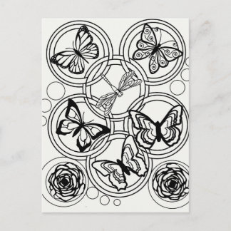 Kleur uw eigen volwassen kleurtiener briefkaart