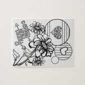 Kleur uw eigen volwassen kleurtiener legpuzzel (Horizontaal)