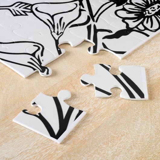 Kleur uw eigen volwassen kleurtiener legpuzzel (Zijkant)