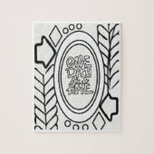 Kleur uw eigen volwassen kleurtiener legpuzzel (Verticaal)