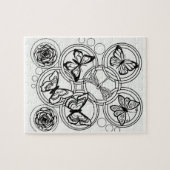 Kleur uw eigen volwassen kleurtiener legpuzzel (Horizontaal)