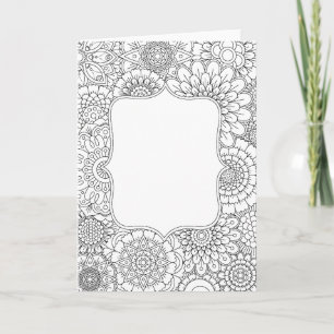 Kleur uw eigen Wenskaart Kaart