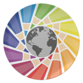 Kleur uw eigen wereld bord