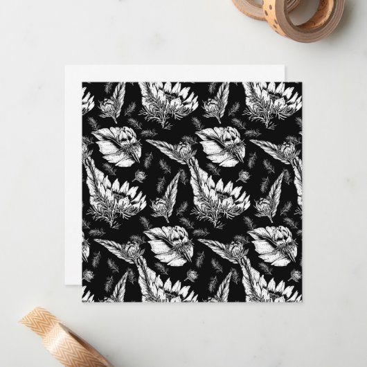 Kleur uw eigen zonnebloemen notitiekaartje (Voorkant / Achterkant in situ)