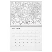 Kleur uw jaar aangepaste gedrukte agenda kalender (Mar 2026)