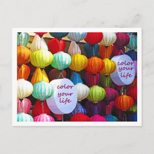 Kleur uw leven Briefkaart (Voorkant)