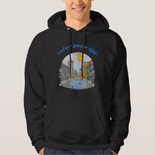 Kleur uw leven hoodie