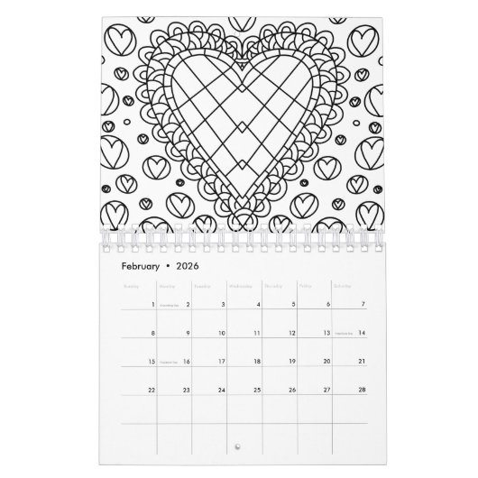 Kleur Uw Tweede Agenda Kalender (Feb 2026)