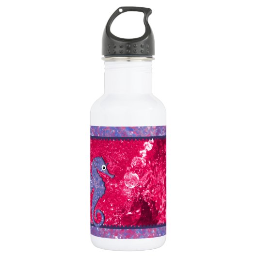 Kleur uw wereld Kinder Bath Seahorse Waterfles (Voorkant)
