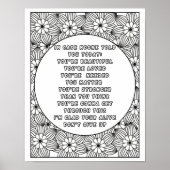 Kleur Uw Wereld: Levendige tinten van positiviteit Poster (Voorkant)