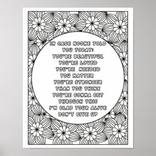 Kleur Uw Wereld: Levendige tinten van positiviteit Poster