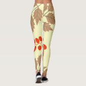Kleur val bladeren patroon leggings (Achterkant)