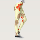 Kleur val bladeren patroon leggings (Rechts)