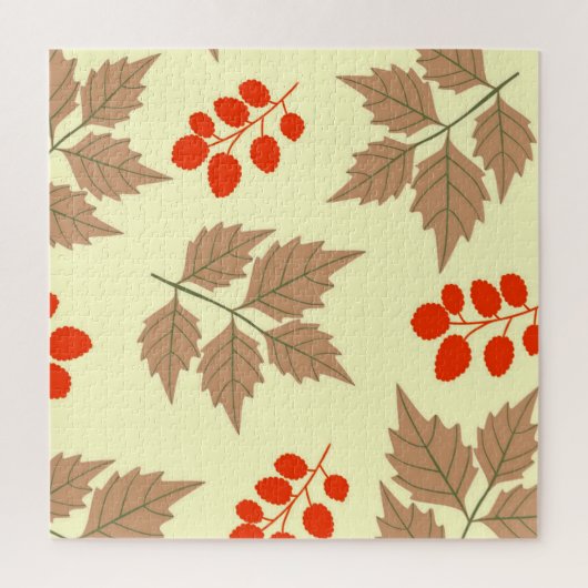 Kleur val bladeren patroon legpuzzel (Verticaal)
