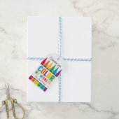 Kleur Valentijn Label Crayon Valentijnsdag Gift La Cadeaulabel (Met Touw)