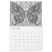 Kleur van agenda uw jaar kalender (Mar 2026)