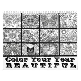 Kleur van agenda uw jaar kalender