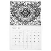 Kleur van agenda uw jaar kalender (Feb 2027)