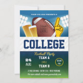Kleur van American Football-feest wijzigen en logo Kaart (Voorkant)