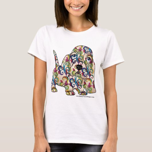 Kleur van Basset Hound T-Shirt (Voorkant)