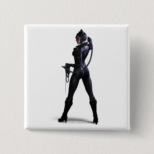 Kleur van Catwoman Vierkante Button 5,1 Cm (Voorkant)