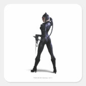 Kleur van Catwoman Vierkante Sticker (Voorkant)