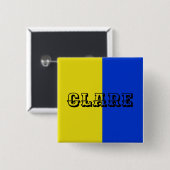 Kleur van Claire Badge pin Vierkante Button 5,1 Cm (Voorkant /achterkant)