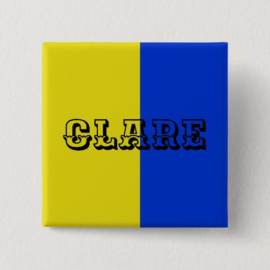 Kleur van Claire Badge pin Vierkante Button 5,1 Cm (Voorkant)