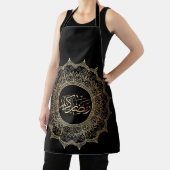 Kleur van Cuisine Noir Ramadan Kareem Arabic Schort (Insitu)