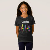 Kleur van de 4e Grade Girl's T-Shirt 2 (Voorkant volledig)