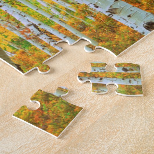 Kleur van de Aspen-bomen 1 Legpuzzel (Zijkant)