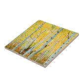 Kleur van de Aspen-bomen 1 Tegeltje (Zijkant)