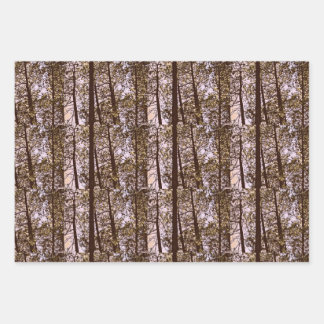 Kleur van de bomen inpakpapier vel