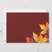 Kleur van de herfst | Geef Bedankt Thanksgiving Di Kaart (Achterkant)