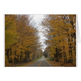 Kleur van de herfst op de wegen rond het Pine Lake