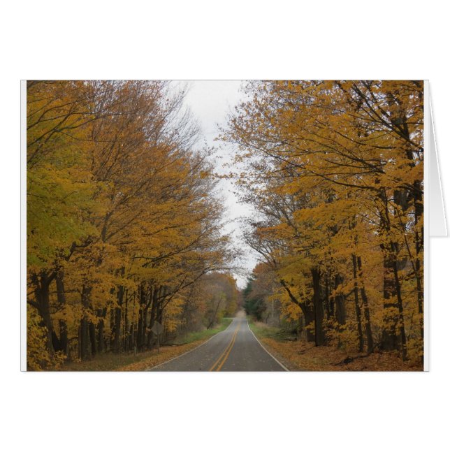 Kleur van de herfst op de wegen rond het Pine Lake (Voorkant Horizontaal)